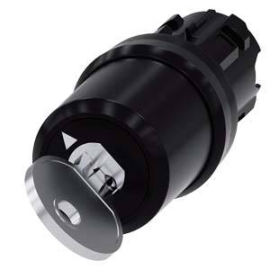 Siemens 3SU10005HF110AA0 3SU1000-5HF11-0AA0 Schlüsselschalter 1 x 90° IP66, IP67, IP69/IP69K 1St.