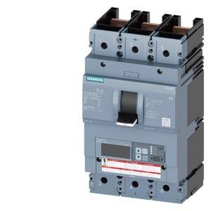 Leistungsschalter von Siemens, grau, mit Schaltern und Anzeige, zur Steuerung und Schutz von elektrischen Systemen.