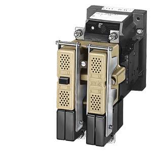 Ein Schützgerät für die Steuerung elektrischer Stromkreise, bestehend aus mehreren Bauteilen wie einem Gehäuse und Verbindungsklemmen.