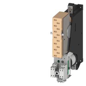 Industrieroboter-Gripperarm in seitlicher Ansicht. Das Bild zeigt Details der mechanischen Komponenten, darunter Greifmechanismen.