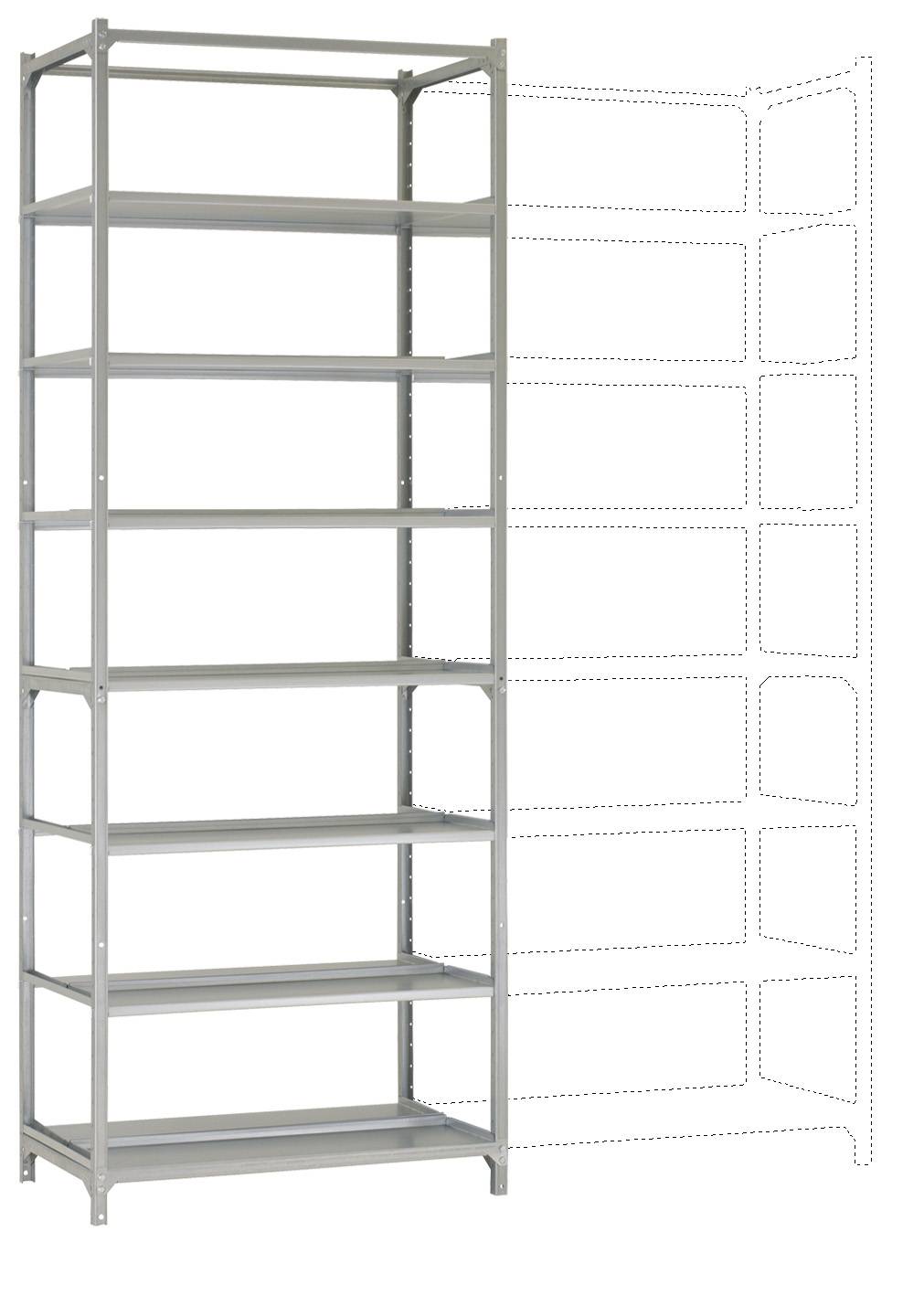 Manuflex RA2575 Lagerregal-Grundmodul (B x H x T) 90 x 2.6 x 60 mm Verzinkt