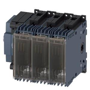 Ein kompakter, modularer Leistungsschalter in einem grauen Gehäuse mit mehreren transparenten Schutzabdeckungen und Anschlussmöglichkeiten.