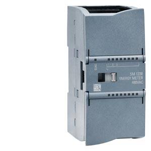 Ein grauer Energiezähler, Modell SM1238, für 480VAC, wird frontal gezeigt. Gerät ist für Strommessung in elektrischen Anlagen.