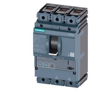 Ein dreipoliger Sicherungsautomat von Siemens, Modell 5VA2, für den Einsatz in elektrischen Schutzschaltungen.