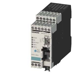 Siemens Industrie-Ethernet-Switch, kompakt, mit mehreren Ports und LEDs zur Statusanzeige, geeignet für Fabrikumgebungen.