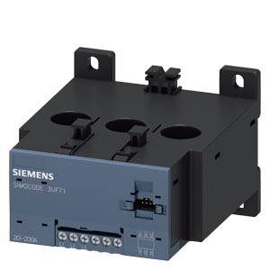 Ein schwarzes Siemens Simocode 3UF71 Gerät mit mehreren Anschlüssen, verwendet für den Motor-Management und -Schutz in industriellen Anwendungen.