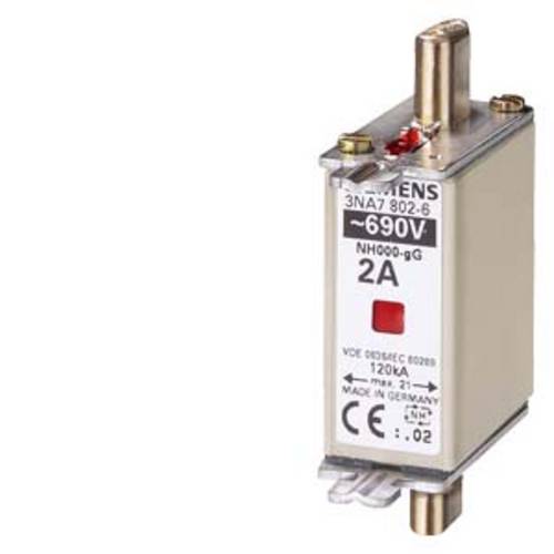 Siemens 3NA78036 Sicherungseinsatz Sicherungsgröße = 0 10 A 690 V 3 St.