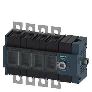 Ein elektrischer Leistungsschalter mit mehreren Schaltstufen, geeignet für industrielle Anwendungen. Montagemöglichkeiten sind sichtbar.