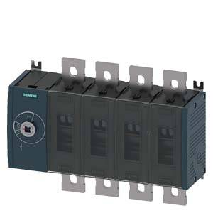 Dreipoliger Überlastschalter von Siemens auf weißem Hintergrund. Geeignet zur Absicherung und Kontrolle von elektrischen Anlagen.