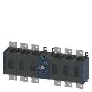 Ein elektrischer Schalter in rechteckiger Form mit mehreren Anschlüssen. Der Schalter hat eine zentrale Drehvorrichtung zum Einstellen.