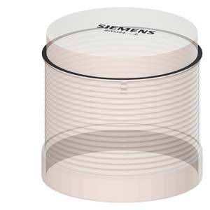 Zylinderförmiger Siemens Luftfilter mit transparenter Außenhülle.