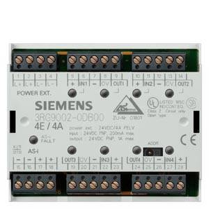 Siemens-Steuergerät mit mehreren Anschlüssen und technischen Spezifikationen auf der Vorderseite, Modellnummer '3RG9002-0DB00'.