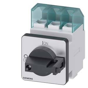 Drehschalter mit Siemens-Logo, zeigt 'ON' und 'OFF'-Positionen an, zum Steuern elektrischer Geräte.