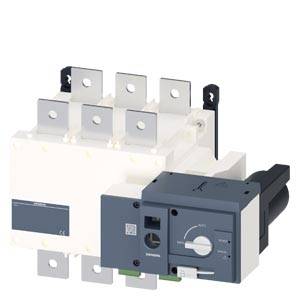Elektrischer Schalter mit mehreren Anschlussklemmen und Drehgriff. Geeignet für industrielle Anwendungen zur Steuerung von Stromkreisen.