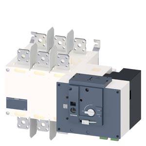 Ein weiß-schwarzer elektrischer Schalter mit mehreren Metallschienen und einem Bedienknopf auf der Vorderseite.