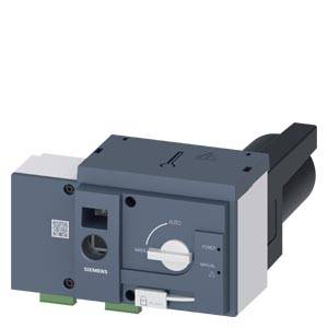 Ein elektrischer Schalter mit Drehknopf zur Steuerung von Auto-, Ein- und Aus-Positionen, hergestellt von Siemens.