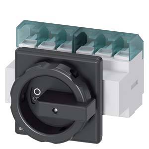 Schalter im Industriestil, rechteckig mit drehbarem Hebel. Er zeigt die Positionen 'Ein' und 'Aus' und ist für elektrische Systeme geeignet.