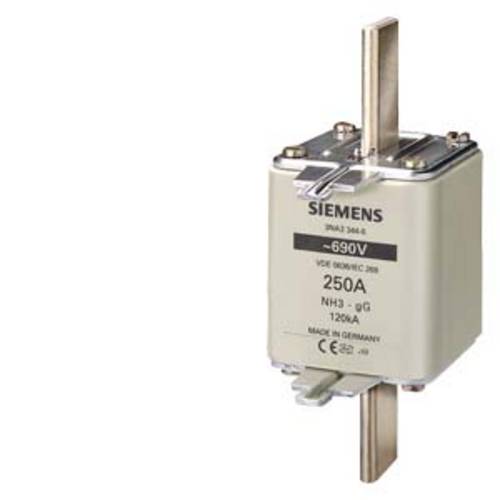 Siemens 3NA33446 Sicherungseinsatz Sicherungsgröße = 3 250 A 690 V 3 St.