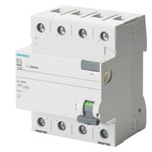 Siemens 5SV44470 5SV4447-0 FI-Schutzschalter AC 80 A 0.1 A 400 V