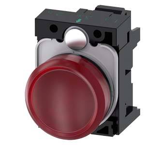Großer, runder, roter Druckknopf mit schwarzem Gehäuse, typisch für Notaus-Schaltungen in industriellen Umgebungen.