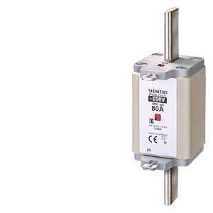 Siemens 690V Sicherung, 80A, quadratische Form, darstellt elektrisches Schutzgerät.