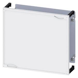 Ein rechteckiges, weißes Lüftungselement mit abnehmbarem Filter und Rahmen für den Einbau in technische Systeme oder Geräte.