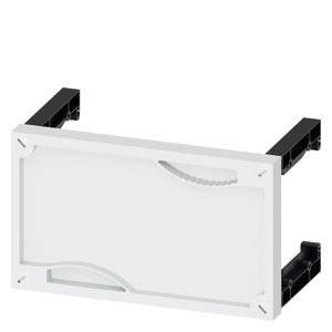Ein rechteckiges Kunststoffgehäuse mit offenen Enden und sichtbaren Verbindungsfugen, verwendet möglicherweise für elektronische Geräte.