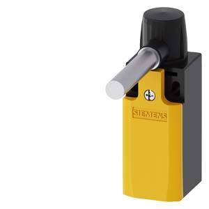 Gelbes Siemens-Schaltgerät mit Hebel; kompakte Form, robustes Design. Hauptsächlich für industrielle Anwendungen.