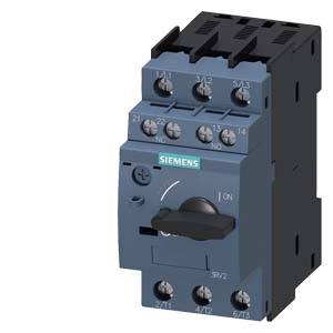 Ein Siemens-Schalter mit Drehgriff zur Steuerung elektrischer Geräte, zeigt Ein/Aus-Positionen.