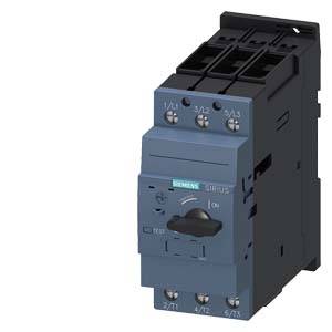 'Siemens Sirius'-Schütz, elektrisch betriebene Komponente zur Steuerung großer Stromkreisläufe, graues Gehäuse, horizontale Ansicht.