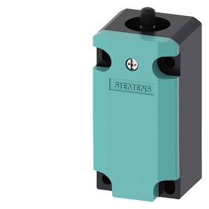 Ein grüner Siemens-Schalter, rechteckig mit schwarzem Kippschalter oben. Verwendet in industriellen Anwendungen.