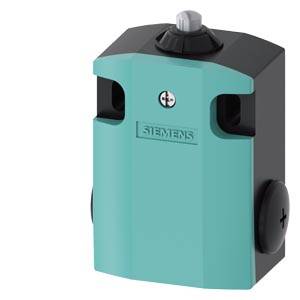 Ein blauer Siemens-Stellantrieb mit schwarzem Kopf und seitlichen Schrauben, geeignet zur Steuerung von Heizungs-, Lüftungs- und Klimaanlagen.