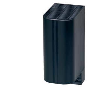 Schwarzer, rechteckiger Router mit vertikalen Rippen auf der Oberfläche, vermutlich für eine bessere Kühlung; minimalistisches Design.