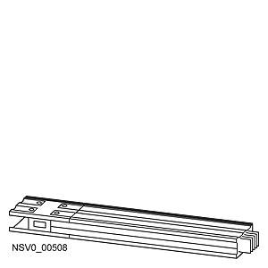 Technische Zeichnung einer rechteckigen Metallschiene mit Bohrungen an den Enden, bezeichnet mit 'NSV0_00508'.