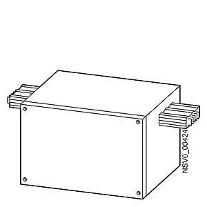Grafische Darstellung eines rechteckigen Kastens mit seitlichen Streifen und der Aufschrift NSVO_00424 an der Seite.