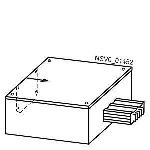 Ein rechteckiges elektronisches Modul mit einem Anschlussstecker rechts. Oben ist der Code 'NSVO_01452' aufgedruckt.