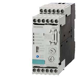 Ein Siemens Sirius Schaltgerät, typischerweise verwendet für Schutz und Steuerung von Elektromotoren, auf weißem Hintergrund.