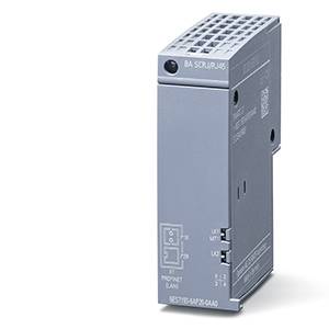 Industriekomponente: Graues elektronisches Modul für Automatisierungssysteme, mit mehreren Anschlussstellen und Beschriftungen.