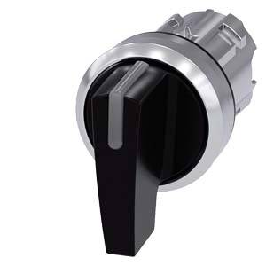 Drehknopf in Schwarz und Silber mit einem Pfeil, der nach oben zeigt, wahrscheinlich für ein elektronisches Gerät oder eine Maschine.