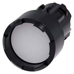 Ein schwarzer Zylinder mit einem weißen Bildschirm an der Vorderseite. Wahrscheinlich ein Objektivschutz oder eine Abdeckung.