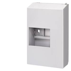 Rechteckiger, weißer Metallkasten mit rechteckiger, offener Aussparung in der Mitte, zur Wandmontage geeignet.