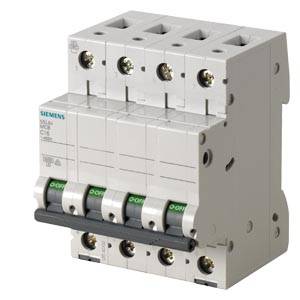 Ein dreipoliger Leitungsschutzschalter von Siemens, Modell B16. Er dient zum Schutz von elektrischen Schaltkreisen vor Überlastung.