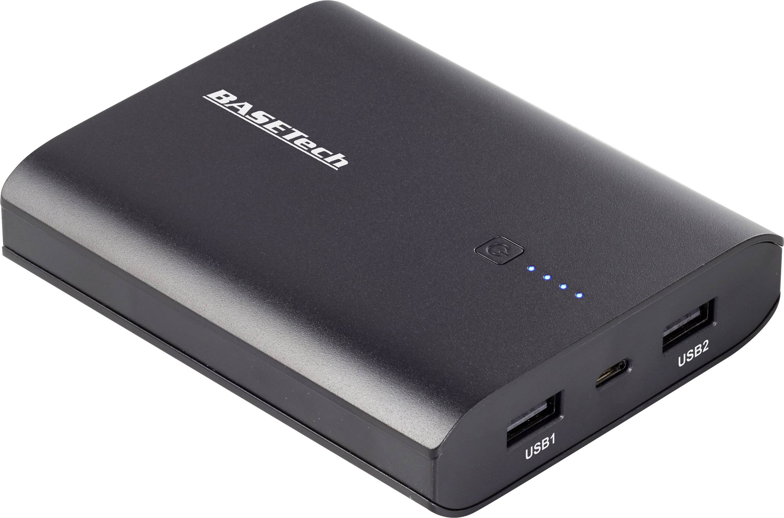 Basetech BT-PBB10 Powerbank (Zusatzakku) Li-Ion 10000 mAh BT-1754723