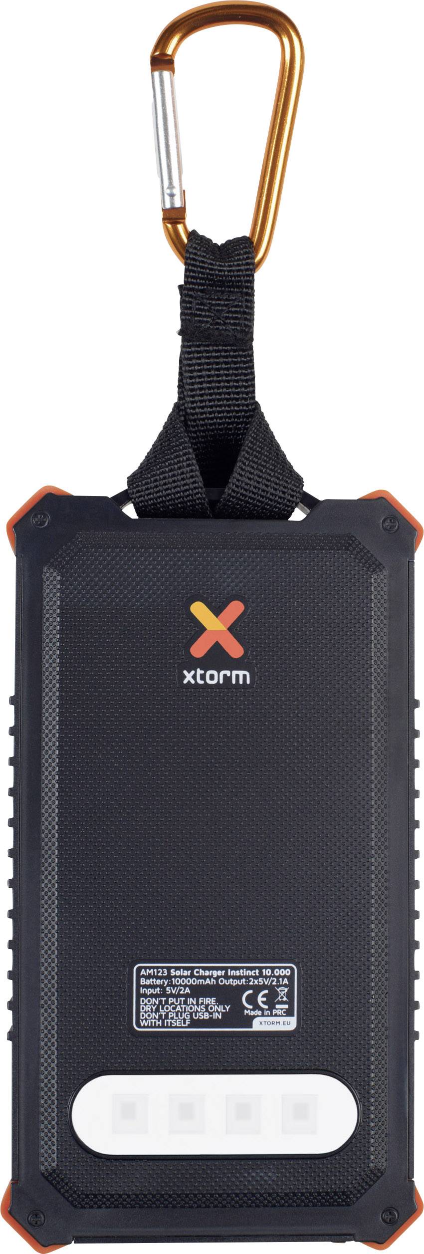 Xtorm by A-Solar Powerbank Instict 10000 AM123 Solar-Ladegerät Ladestrom Solarzelle 220mA 1.2W Kapazität (mAh, Ah) 10000 mAh