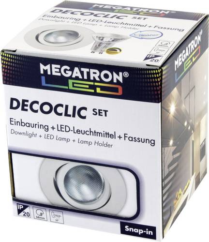 Megatron MT75401 Einbauleuchte LED GU10, GU5.3 5.5 W Weiß