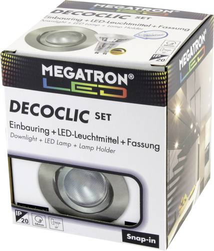 MT75404 Einbauleuchte LED GU10, GU5.3 6W Eisen (gebürstet); Energieeffizienzklasse: A+