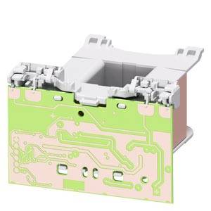 Ein rechteckiges, elektronisches Bauteil mit grüner Schaltkreisplatine und unklarer Funktion.