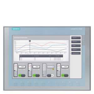 Ein Bildschirm zeigt eine grafische Benutzeroberfläche von Siemens SIMATIC. Sichtbar sind ein Diagramm und Steuerungselemente für Prozesse.
