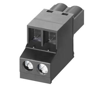 2-poliger Klemmenblock für Meldekontakt (DC 24 V); für SCALANCE X/W/S/M; 1 Packung=5 Stück; Ersatzteil.