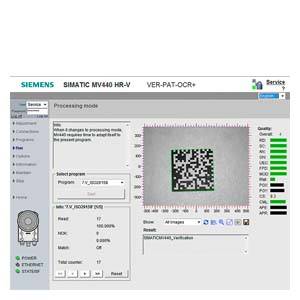 Ein QR-Code wird in einem Überwachungsprogramm analysiert. Links zeigt eine Menüleiste Optionen. Rechts werden Qualität und Lesbarkeit bewertet.